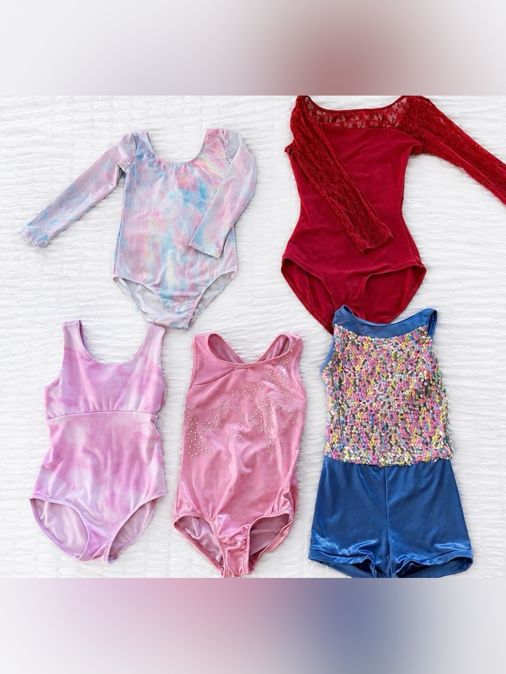 Girls Dance Gymnastics Leotard Bundle 6pc Size 5–8 Weissman DSG Cat & Jack